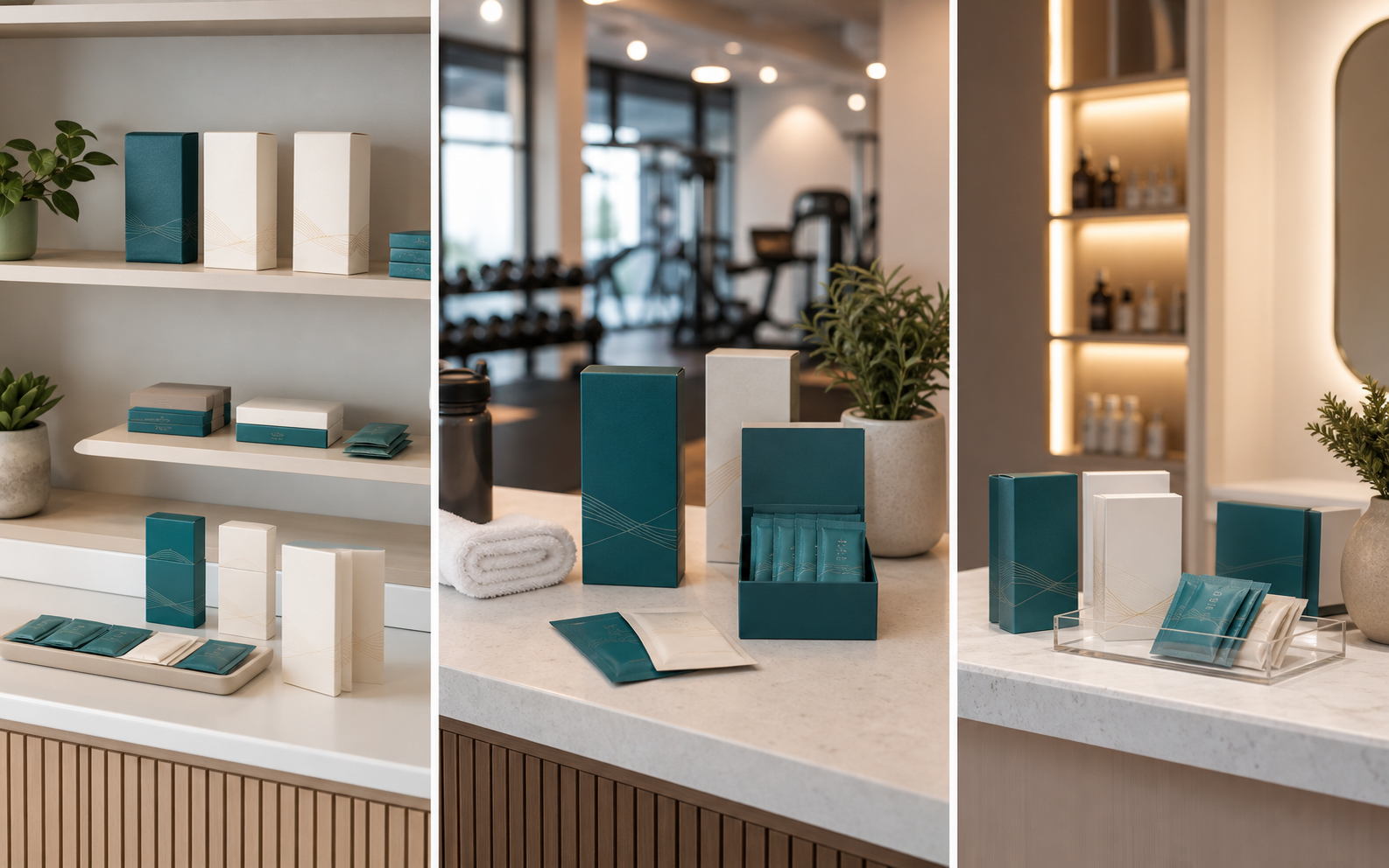 Professional retail displays for wellness strip products